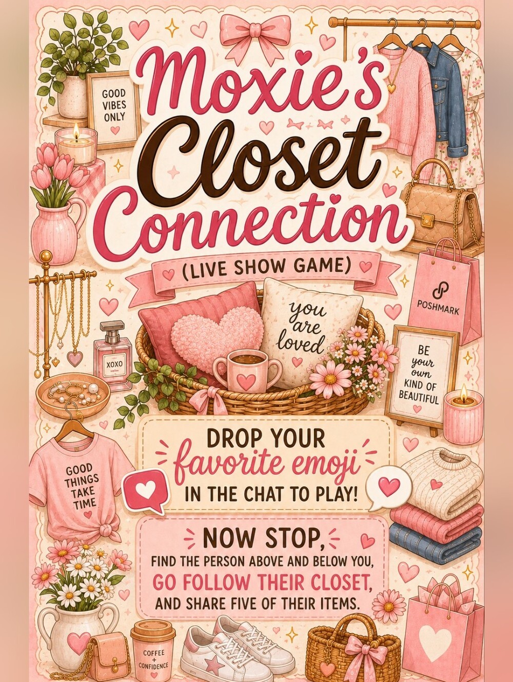💕 Moxie's Closet Connection 💕 | Live Show Game | Follow & Share Fun!